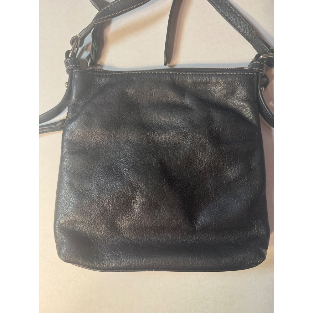 Dooney & Bourke Black Leather Triple Zip Crossbody Bag J0392581 - Picture 11 of 13